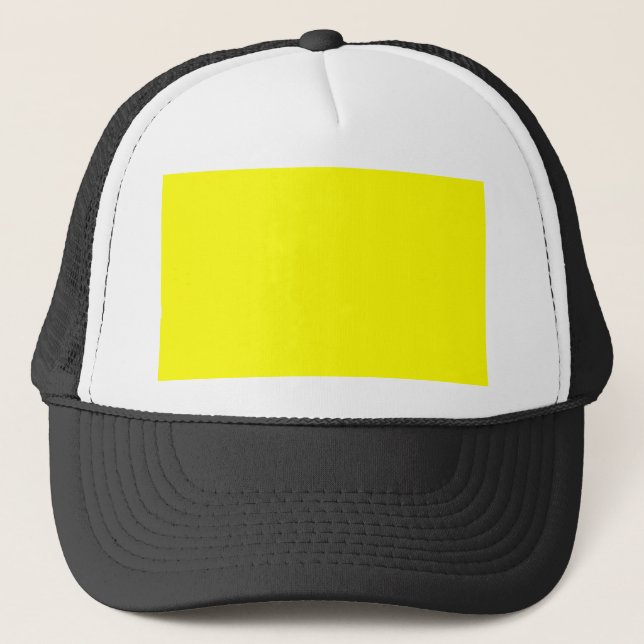 Casquette Concepteur Customisé couleur jaune (Devant)