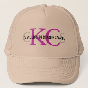 Casquette Conception cavalière de monogramme d'épagneul du