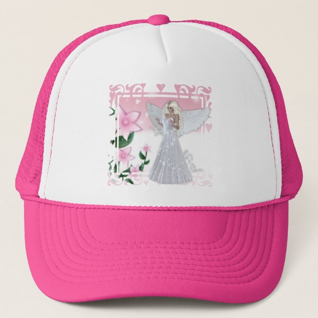 Casquette Conception d'ange de fleur (Devant)