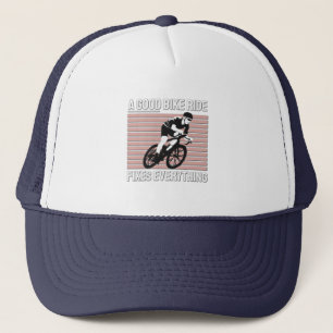 Casquette Conception de cavalier de vélo Nice - Un bon tour 