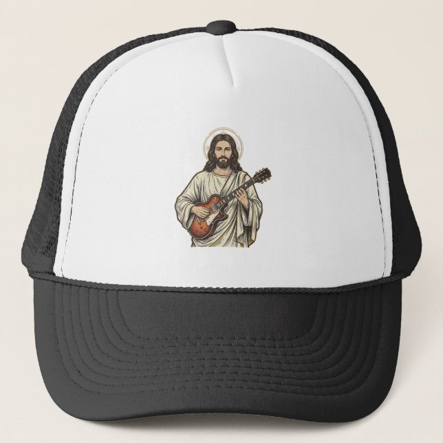 Casquette Conception de chemise avec gravure de guitariste s (Devant)