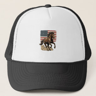 Casquette Conception de chemise de drapeau américain de chev