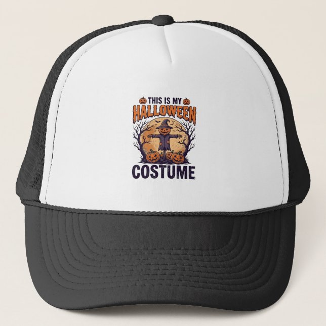 Casquette Conception de chemise de sorcière de citrouille de (Devant)
