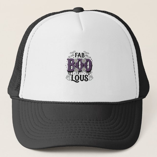 Casquette Conception de chemise fantôme vintage Fabulous Boo (Devant)