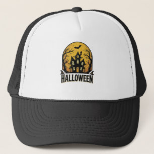 Casquette Conception de chemise Halloween de maison hantée v