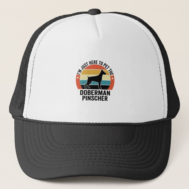 Casquette Conception de chemise pour amateur de chien Doberm (Devant)