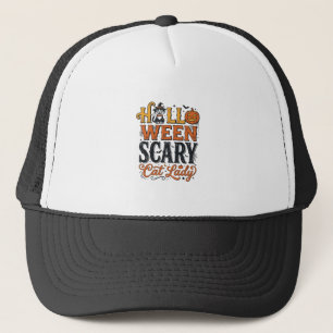 Casquette Conception de chemise pour chat vintage Halloween