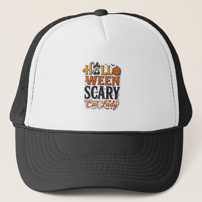 Casquette Conception de chemise pour chat vintage Halloween  (Devant)