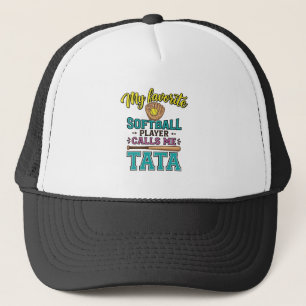 Casquette Conception de chemise TATA Mon joueur de softball