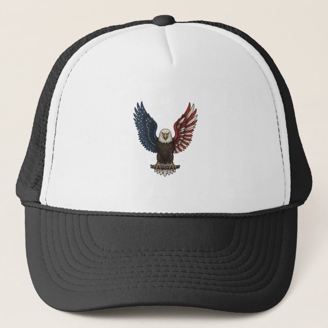 Casquette Conception de chemise vectorielle aigle patriotiqu (Devant)