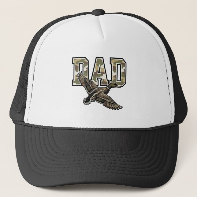 Casquette Conception de chemise vectorielle Camo Papa Canard (Devant)