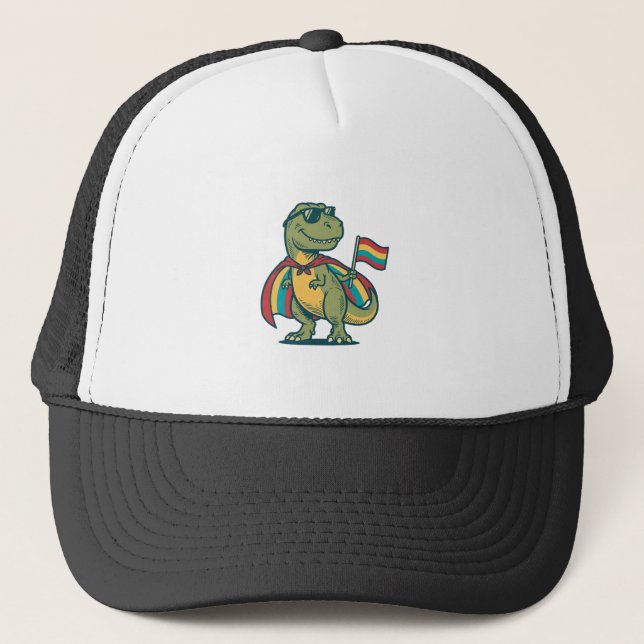 Casquette Conception de chemise vectorielle de dinosaure de  (Devant)