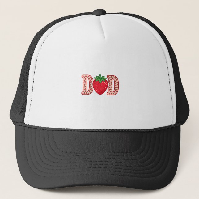 Casquette Conception de chemise vectorielle lettrage fraise  (Devant)