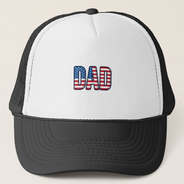 Casquette Conception de chemise vectorielle Papa patriotique (Devant)