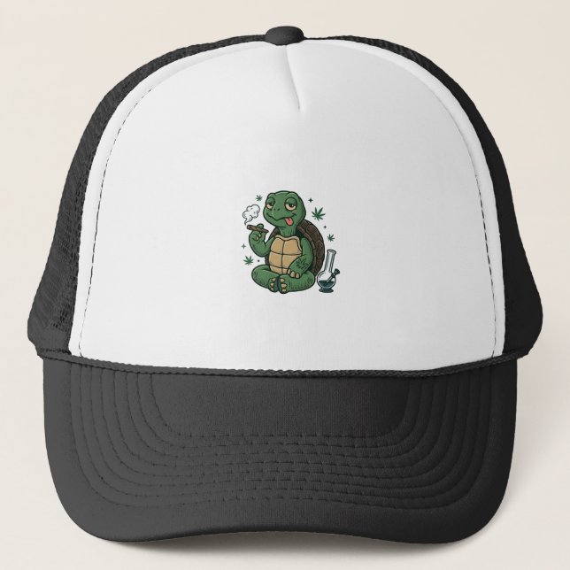 Casquette Conception de chemise vectorielle tortue stoner vi (Devant)