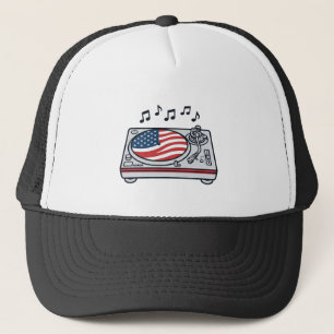 Casquette Conception de chemise vintage de musique de platin