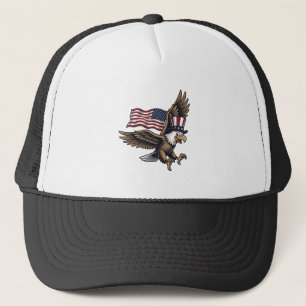 Casquette Conception de chemise vintage drapeau aigle patrio