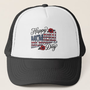 Casquette Conception de chemise vintage Happy Memorial Day P