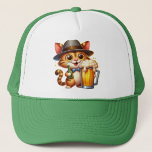 Casquette Conception De Clipart Chat Et Bière-85244