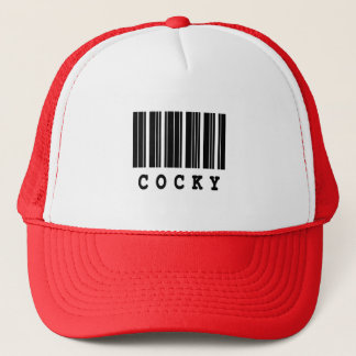 Casquette conception de code-barres