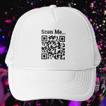 Casquette Conception de code QR<br><div class="desc">Montrez votre propre conception de code QR. Laissez d'autres scanner votre code QR Avec leurs téléphones portables ! Remplacez l'image par votre propre code QR téléchargé. Le message indique "Scan Me"... </div>