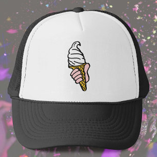Casquette Conception de crème glacée avec cône de crème glac