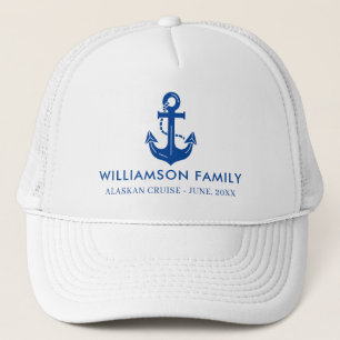 Casquette Conception de croisière familiale nautique d'ancre