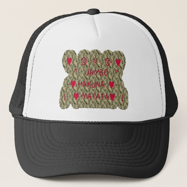 Casquette Conception de dessin d'art d'impression Hakuna Mat (Devant)