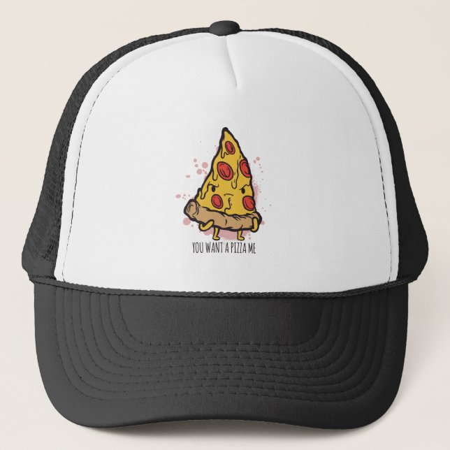 Casquette Conception de dicton drôle de foodie de morceau de (Devant)