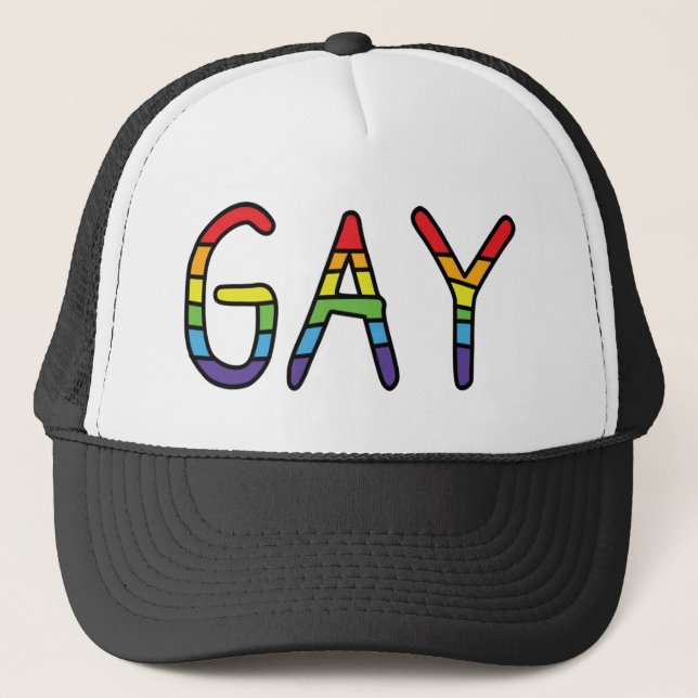Casquette Conception de Doodle Gay (Devant)