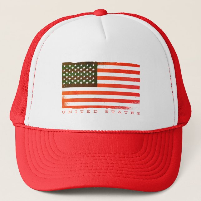 Casquette Conception de drapeau classique des États-Unis (Devant)