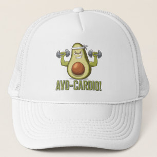 Casquette Conception de fitness d'avocat Avo-Cardio drôle