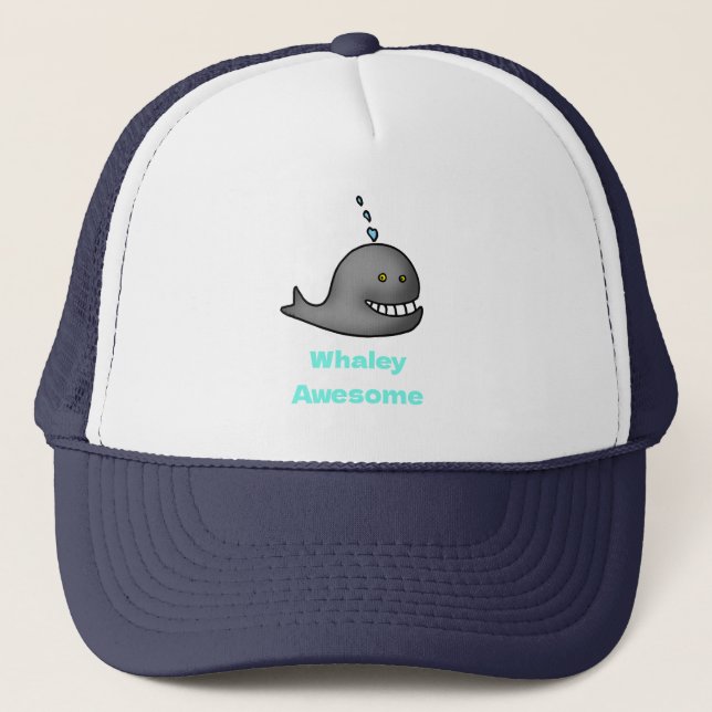 Casquette Conception de jeu de mots de baleine drôle et géni (Devant)