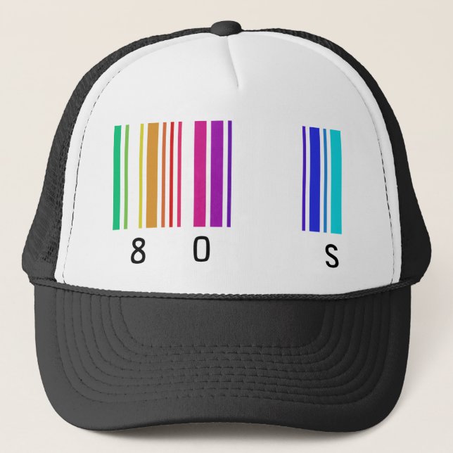 Casquette conception de la couleur 80s ! (Devant)