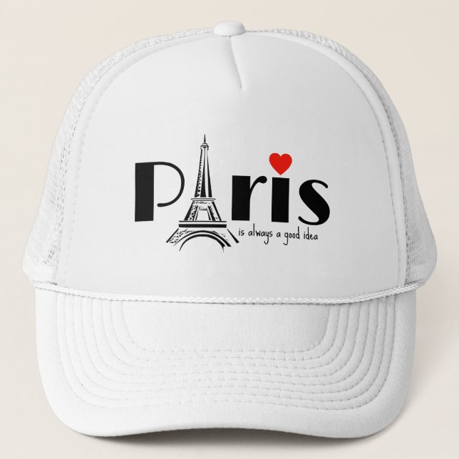 Casquette Conception de la Tour Eiffel de Paris  (Devant)