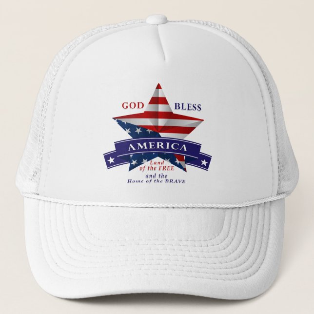 Casquette Conception de l'étoile de l'Amérique patriotique ( (Devant)