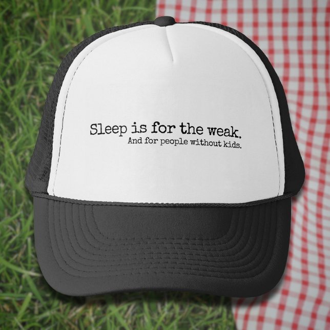 Casquette Conception de lettrage Le sommeil est pour les fai (Créateur téléchargé)