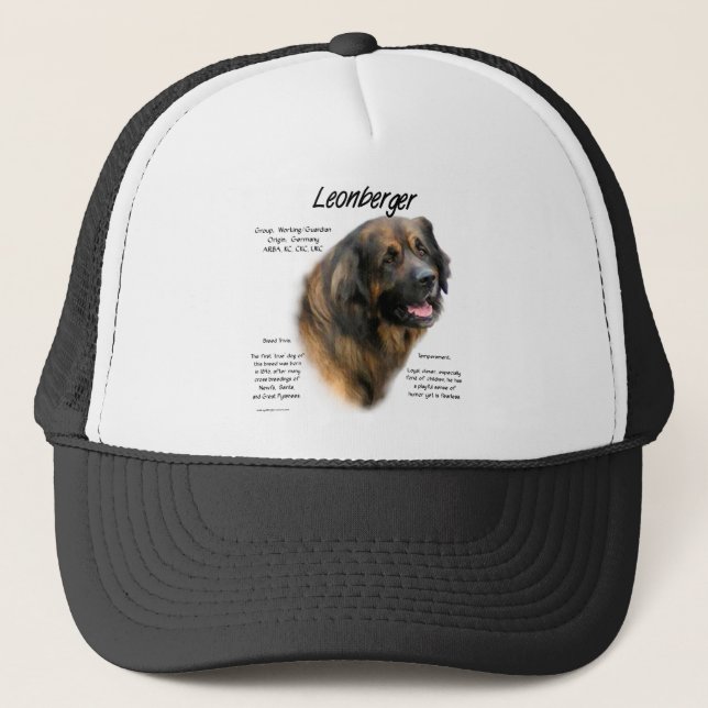 Casquette Conception de l'histoire de Leonberger (Devant)