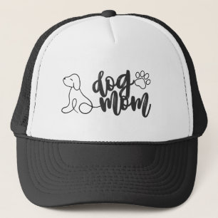 Casquette Conception de ligne d'art de maman de chien amateu