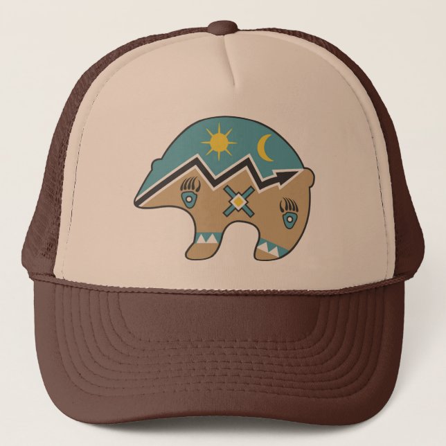 Casquette Conception de l'ours tribal (Devant)