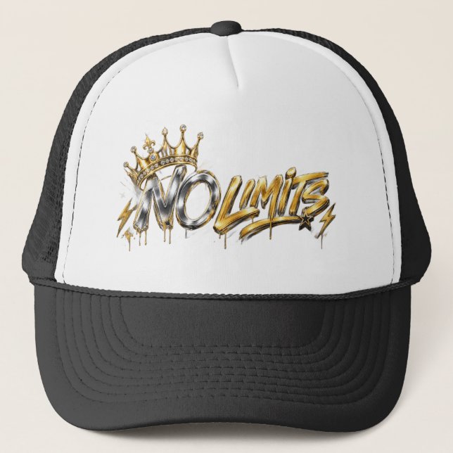 Casquette Conception de luxe Couronne d'Or Sans Limites (Devant)