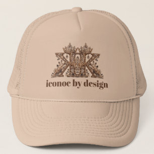 Casquette Conception de luxe en cristal beige avec la lettre