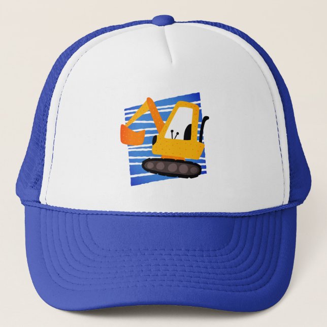 Casquette Conception de machines pour enfants excavatrice ja (Devant)