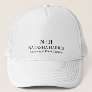 Casquette Conception de monogramme minimaliste moderne et de
