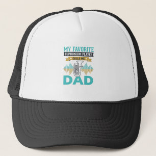 Casquette Conception de musique vintage de papa euphonium dr