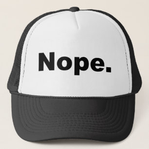 Casquette Conception de Nope dans le noir