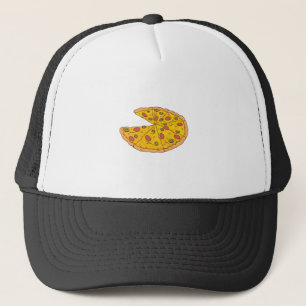 Casquette Conception de pizza découpée en tranches Cartoon d