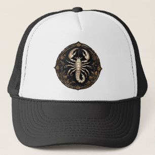 Casquette Conception de scorpion complexe avec des accents o