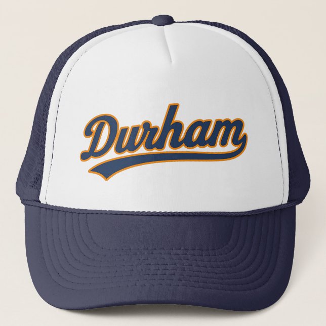 Casquette Conception de script Durham - Style Retro Bull Cit (Devant)