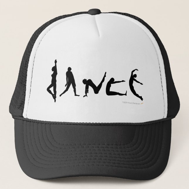 Casquette Conception de silhouette de danse de danse (Devant)